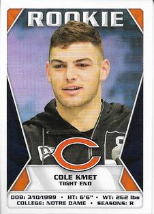 2020 Panini Sticker & Card Collection #367 Cole Kmet Front