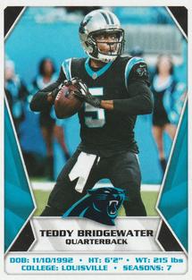 2020 Panini Sticker & Card Collection #441 Teddy Bridgewater Front