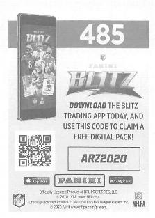 2020 Panini Sticker & Card Collection #485 Arizona Cardinals Logo Back