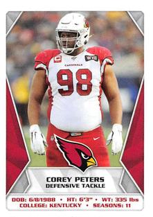 2020 Panini Sticker & Card Collection #494 Corey Peters Front