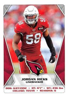 2020 Panini Sticker & Card Collection #495 Jordan Hicks Front