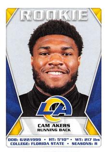 2020 Panini Sticker & Card Collection #506 Cam Akers Front