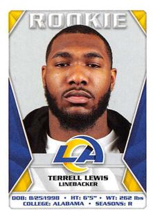 2020 Panini Sticker & Card Collection #513 Terrell Lewis Front