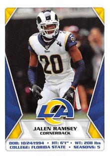 2020 Panini Sticker & Card Collection #514 Jalen Ramsey Front