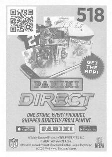 2020 Panini Sticker & Card Collection #518 Jimmy Garoppolo Back