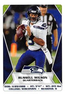 2020 Panini Sticker & Card Collection #537 Russell Wilson Front
