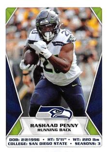 2020 Panini Sticker & Card Collection #539 Rashaad Penny Front