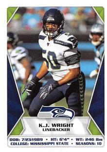 2020 Panini Sticker & Card Collection #543 K.J. Wright Front