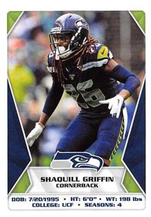 2020 Panini Sticker & Card Collection #546 Shaquill Griffin Front