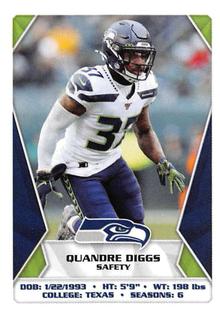 2020 Panini Sticker & Card Collection #548 Quandre Diggs Front