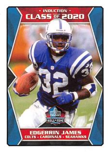 2020 Panini Sticker & Card Collection #562 Edgerrin James Front