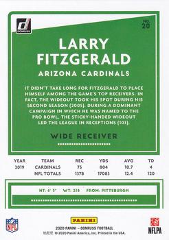 2020 Donruss #20 Larry Fitzgerald Back
