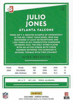 2020 Donruss #28 Julio Jones Back