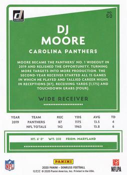 2020 Donruss #50 DJ Moore Back