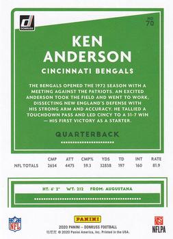 2020 Donruss #70 Ken Anderson Back