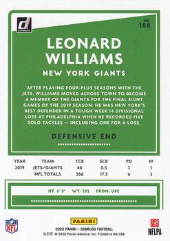 2020 Donruss #188 Leonard Williams Back