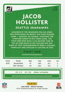 2020 Donruss #228 Jacob Hollister Back