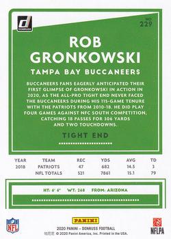 2020 Donruss #229 Rob Gronkowski Back