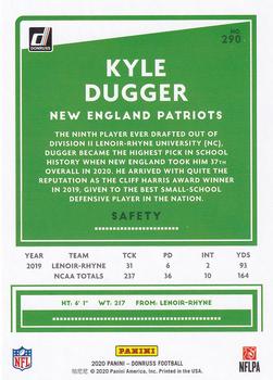 2020 Donruss #290 Kyle Dugger Back