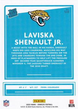 2020 Donruss #318 Laviska Shenault Jr. Back