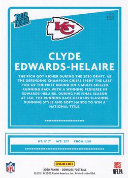 2020 Donruss #321 Clyde Edwards-Helaire Back