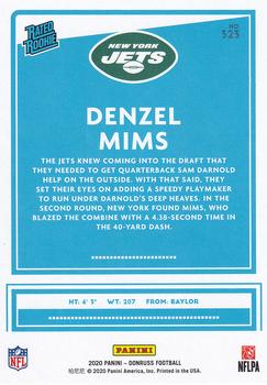 2020 Donruss #323 Denzel Mims Back