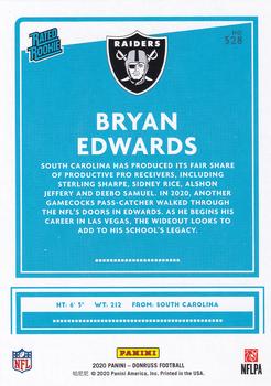 2020 Donruss #328 Bryan Edwards Back