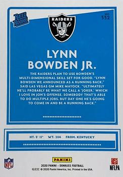 2020 Donruss #332 Lynn Bowden Jr. Back