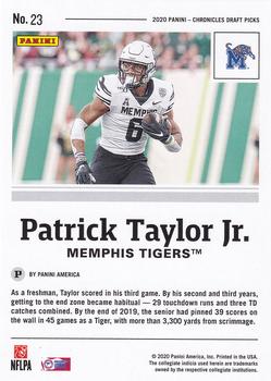 2020 Panini Chronicles Draft Picks - Green #23 Patrick Taylor Jr. Back
