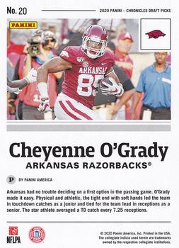 2020 Panini Chronicles Draft Picks - Red #20 Cheyenne O'Grady Back