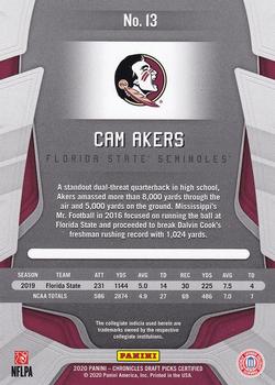 2020 Panini Chronicles Draft Picks - Certified Rookies Red #13 Cam Akers Back