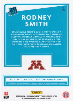 2020 Panini Chronicles Draft Picks - Donruss Optic Rated Rookies Draft Picks #15 Rodney Smith Back
