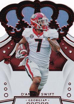 2020 Panini Chronicles Draft Picks - Crown Royale Draft Picks Red #29 D'Andre Swift Front