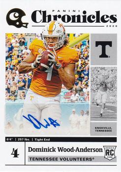 2020 Panini Chronicles Draft Picks - Chronicles Draft Picks Signatures #7 Dominick Wood-Anderson Front