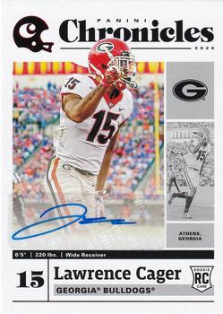 2020 Panini Chronicles Draft Picks - Chronicles Draft Picks Signatures Red #8 Lawrence Cager Front
