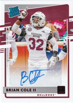 2020 Panini Chronicles Draft Picks - Donruss Rated Rookies Draft Picks Signatures Red #2 Brian Cole II Front