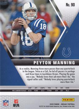 2020 Panini Mosaic #90 Peyton Manning Back