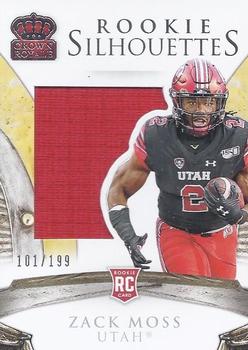 2020 Panini Chronicles Draft Picks - Crown Royale Rookie Silhouettes #13 Zack Moss Front