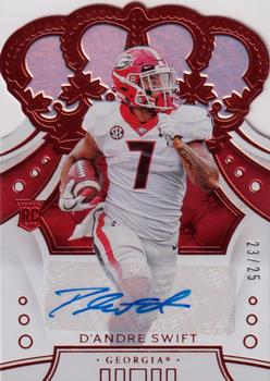2020 Panini Chronicles Draft Picks - Crown Royale Draft Picks Signatures Holo #29 D'Andre Swift Front