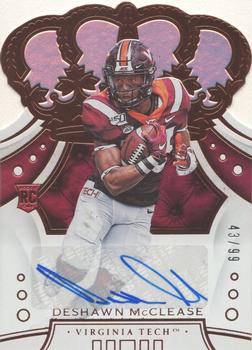 2020 Panini Chronicles Draft Picks - Crown Royale Draft Picks Signatures Holo #60 Deshawn McClease Front