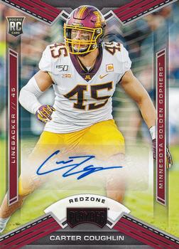 2020 Panini Chronicles Draft Picks - Playoff Draft Picks Signatures Red Zone #3 Carter Coughlin Front