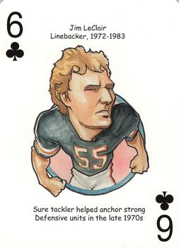 2005 Hero Decks Cincinnati Bengals Football Heroes Playing Cards #6♣ Jim LeClair Front