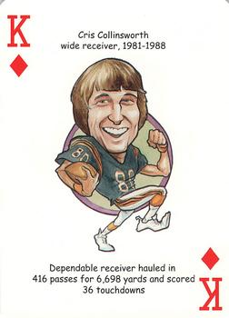 2005 Hero Decks Cincinnati Bengals Football Heroes Playing Cards #K♦ Cris Collinsworth Front