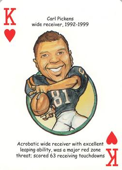 2005 Hero Decks Cincinnati Bengals Football Heroes Playing Cards #K♥ Carl Pickens Front