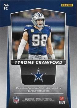2019 Panini Day - Game Dated Materials #TC Tyrone Crawford Back