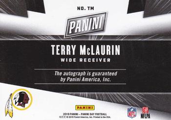 2019 Panini Day - Manufactured Patch Autographs #TM Terry McLaurin Back
