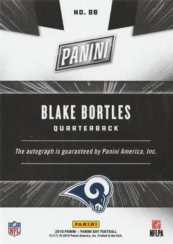 2019 Panini Day - Private Signings #BB Blake Bortles Back
