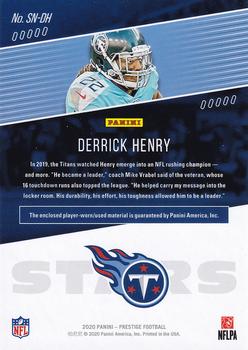2020 Panini Prestige - Stars of the NFL #SN-DH Derrick Henry Back
