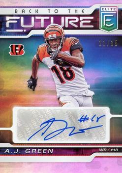 2020 Donruss Elite - Back to the Future Signatures #BFS-AG A.J. Green Front