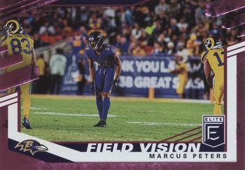 2020 Donruss Elite - Field Vision Pink #10 Marcus Peters Front